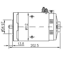 Gleichstrommotor Mahle MM405 IM0442 für STILL, 0.15kW 24V