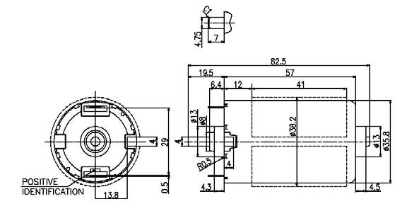 Gleichstrommotor Igarashi SQ3657, 12V