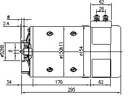 Gleichstrommotor Mahle MM82 IM0068 für SAMAG BOSCH, 2.5kW 24V