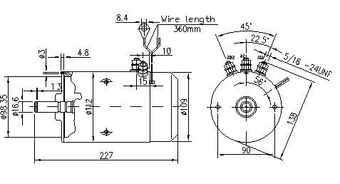 Gleichstrommotor Mahle MM5 IM0402 für BOSCH, 2.0kW 24V